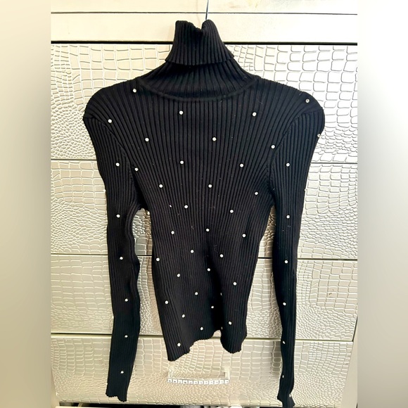 Zara Tops - Zara Rhinestone Turtle Neck Sweater (small)